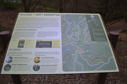 Trail map at the trailhead Trail map at the trailhead